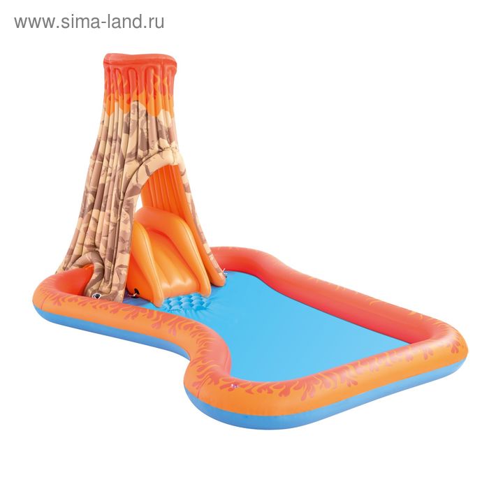 Бассейн надувной игровой, с распылителем и горкой, 277 х 175 х 150 см, от 2 лет - Фото 1