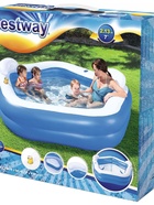 Бассейн надувной Bestway, 213×206×69 см, с сиденьями и подголовниками, от 6 лет, 54153 - фото 6403737