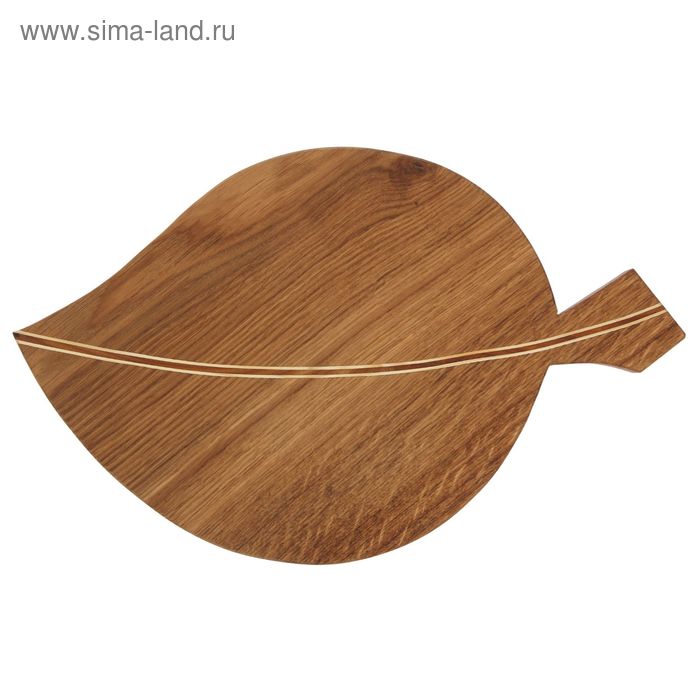 Доска разделочная (продольная), дуб, 25х23х3 см - Фото 1