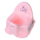 Горшок детский музыкальный «Кролики», цвет розовый - фото 4427937
