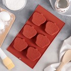 Форма силиконовая для выпечки Доляна «Коронация», 28,5×17×2,5 см, 6 ячеек - Фото 2