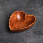Салатница деревянная «С любовью», 12,5×10×4 см - Фото 2