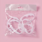 Формы для вырезания теста и мастики Доляна, набор 5 шт., 7.8×4.6×1 см, пластик, белые - Фото 6