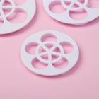 Формы для вырезания теста и мастики Доляна «Цветы», пластик, набор 6 шт., белые - Фото 3