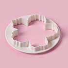 Формы для вырезания теста и мастики Доляна «Пионы», набор 4 шт.: d=8.5/10 /11.5/14.5 см, пластик, белые - Фото 3