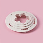 Формы для вырезания теста и мастики Доляна «Пионы», набор 4 шт.: d=8.5/10 /11.5/14.5 см, пластик, белые - Фото 5