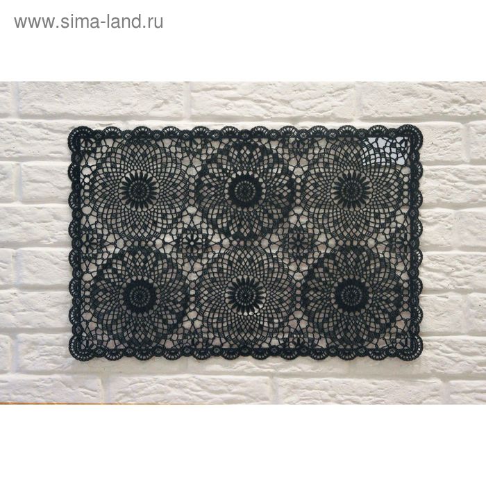 Салфетка сервировочная, ажурная с узором 30,5x46 см - Фото 1