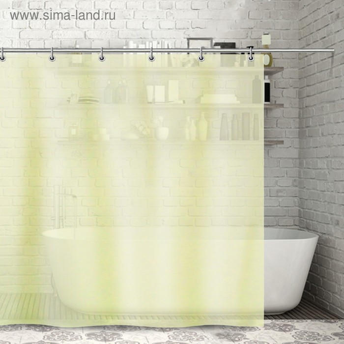 Штора для ванной, 180х180 см "Ассорти", PEVA, цвет МИКС - Фото 1