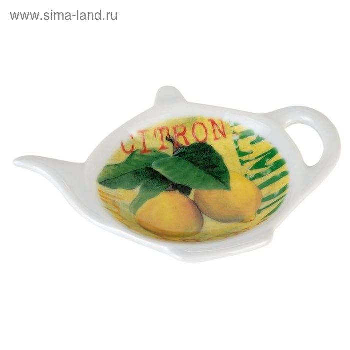 Подставка-блюдце под чайные пакетики "Лимон" - Фото 1