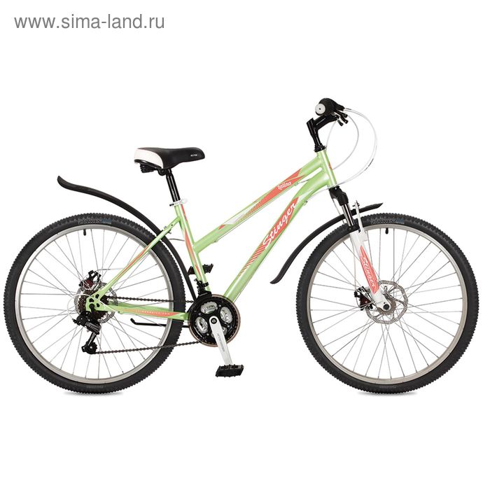 Велосипед 26" Stinger Latina D, 2017, цвет зелёный, размер 15"