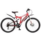 Велосипед 26" Stinger Highlander 100D, 2017, цвет красный, размер 16" - Фото 1