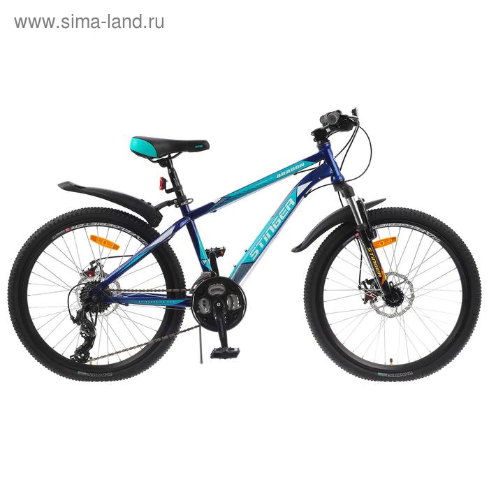 Велосипед 24" Stinger Aragon, 2017, цвет синий, размер 14"