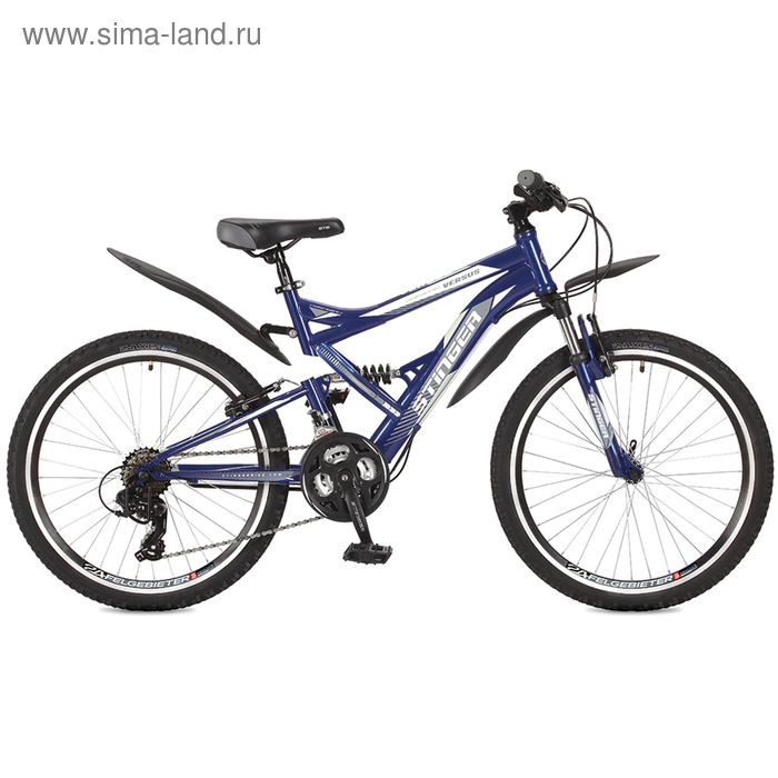 Велосипед 24" Stinger Versus, 2017, цвет синий, размер 16,5"