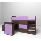 Кровать-чердак Ярофф Малыш, 800x1800, Бодего/Ирис - фото 121927897