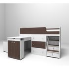 Кровать-чердак Ярофф Малыш, 700x1600, Белое дерево/Бодего - фото 121927904