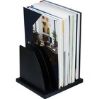 Подставка для журналов и бумаг (сортер) Стамм, сборная, 6 отделений, черная - Фото 6