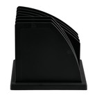 Подставка для журналов и бумаг (сортер) Стамм, сборная, 6 отделений, черная - Фото 7