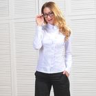 Рубашка женская классическая, размер 56, рост 164 см, цвет белый - Фото 1