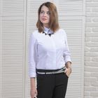 Рубашка женская классическая, размер 46, рост 164 см, цвет белый - Фото 1