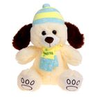 Мягкая игрушка "Собака" в шапке и шарфе, 32 см - Фото 1