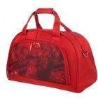 Сумка дорожная, 54 × 34,5 × 27 см, отделение на молнии, карман, ремень через плечо, цвет красный - Фото 3