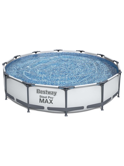 Бассейн каркасный Steel Pro MAX, 366×76 см, фильтр-насос, круглый, 56416 Bestway