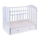Детская кроватка «Чудо» на маятнике, с ящиком, цвет белый - Фото 2