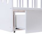 Детская кроватка «Чудо» на маятнике, с ящиком, цвет белый - Фото 6