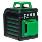 Нивелир лазерный ADA Cube 2-360 Home Green Ultimate Edition, 20/70 м, ±3 мм/10 м, 2х360° - Фото 4