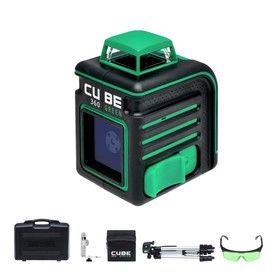 Нивелир лазерный ADA Cube 360 Home Green Ultimate Edition, 20/70 м, ±3 мм/10 м, 360°