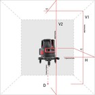 Нивелир лазерный PROLiner 2V ADA, ±2/10 мм/м, 4хАА/1,5, 3 линии, отвес, 5/8" - Фото 2