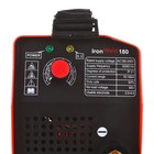 Сварочный инвертор IronWeld 180 ADA, кейс, 10-180А, 2-4мм, ПВ 60%, 220В, 5.3кВт - Фото 2