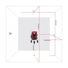 Нивелир лазерный ADA 3D Liner 2V A00131, 40/70 м, ±2 мм/10 м, ±3°, 2V, 1H, отвес - Фото 4