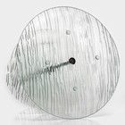 Фруктовница стеклянная трёхъярусная круглая Доляна «Текстура», d=24/20/15 см - фото 4566858