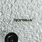 Этажерка-фруктовница квадратная Доляна «Акцент», 2 яруса, 25×22 см, стекло - Фото 4