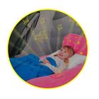 Кровать надувная детская, встроенный светильник 132х76х46см 67496 МИКС Bestway - Фото 3