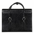 Портфель мужской, 36х10х27 см, отделение на клапане с замком, карман, цвет чёрный - Фото 3