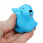 Резиновые игрушки для ванны «Мыльница: Тюлень», 13.5 см, с пищалкой, в наборе 4 шт., Крошка Я - Фото 4