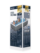 Бассейн каркасный Power Steel, 404×201×100 см, фильтр-насос, лестница, прямоугольный, 56441 Bestway - Фото 6