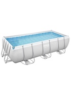 Бассейн каркасный Power Steel, 404×201×100 см, фильтр-насос, лестница, прямоугольный, 56441 Bestway - Фото 8