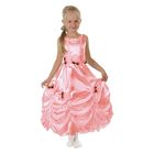 Карнавальное платье "Принцесса 003", р-р 60, рост 110-116 см, цвет коралловый - Фото 1