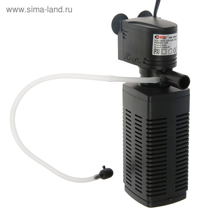 Фильтр внутренний Sea Star HX-1000F, 1000 л/ч, 12 Вт, высота подъема 0,8 м - Фото 1
