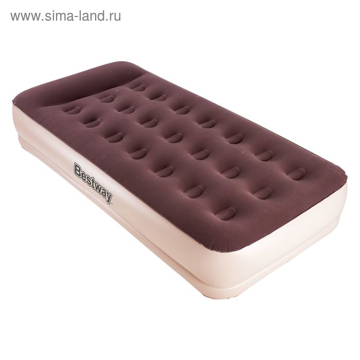 Кровать надувная Comfy Single, с подголовником, 191 х 97 х 38 см, встроенный насос на батарейках, 67572 Bestway - Фото 1