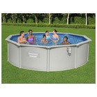 Бассейн стальной Hydrium, 457×122 см, песчаный фильтр-насос, лестница, подстилка, тент, круглый, 56384 Bestway - Фото 2