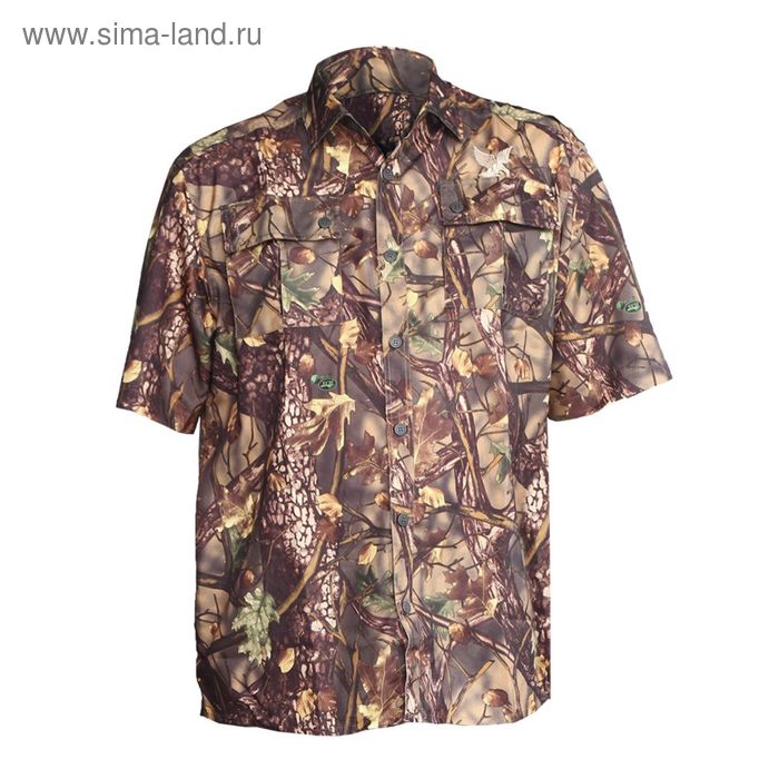 Рубашка с коротким рукавом «Бриз», цвет лес, размер 50/182-188 см - Фото 1