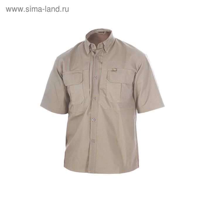Рубашка «Тактика», короткий рукав, цвет сафари, размер 50/170-176 см - Фото 1