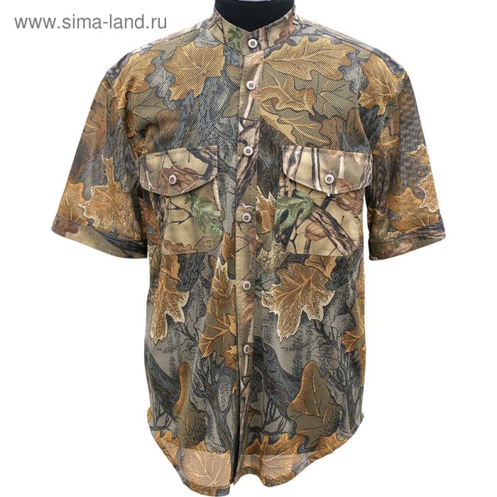 Рубашка летняя «Тайга», сетка, цвет дубок, размер 50-52 - Фото 1
