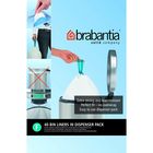 Пакет пластиковый Brabantia PerfectFit, упаковка-диспенсер, размер F (20 л), 40 шт - Фото 1