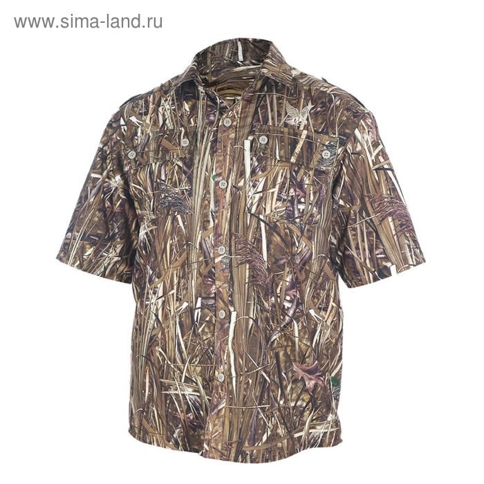 Рубашка с коротким рукавом «Бриз», цвет осока, размер 58/170-176 см - Фото 1