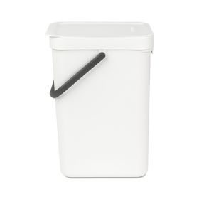 

Ведро для мусора Brabantia Sort Go, 12 л, встраиваемое, цвет белый